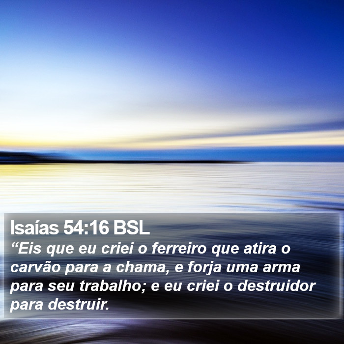 Isaías 54:16 BSL Bible Study