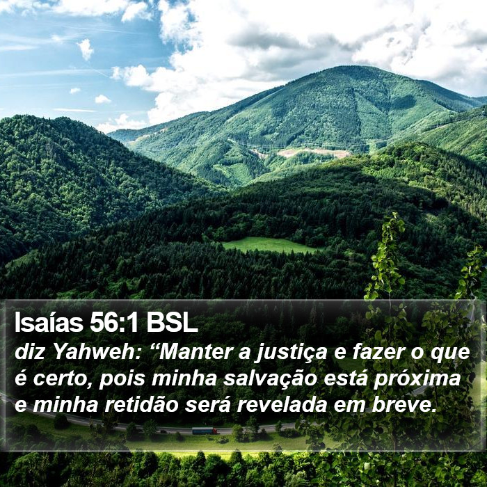 Isaías 56:1 BSL Bible Study