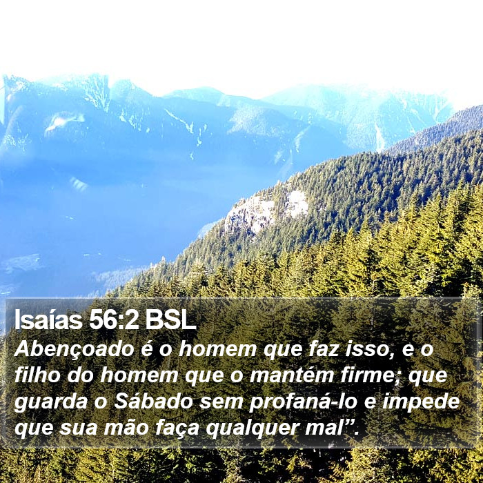 Isaías 56:2 BSL Bible Study