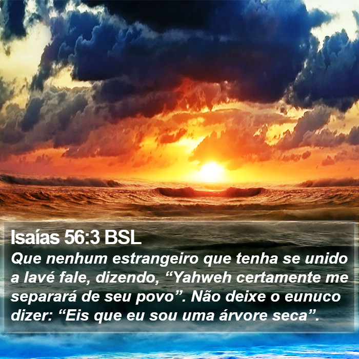 Isaías 56:3 BSL Bible Study