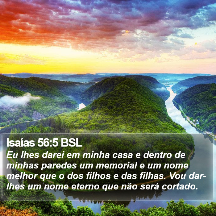 Isaías 56:5 BSL Bible Study