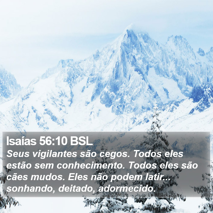 Isaías 56:10 BSL Bible Study