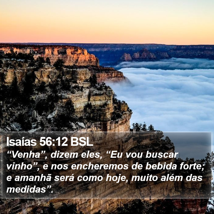 Isaías 56:12 BSL Bible Study