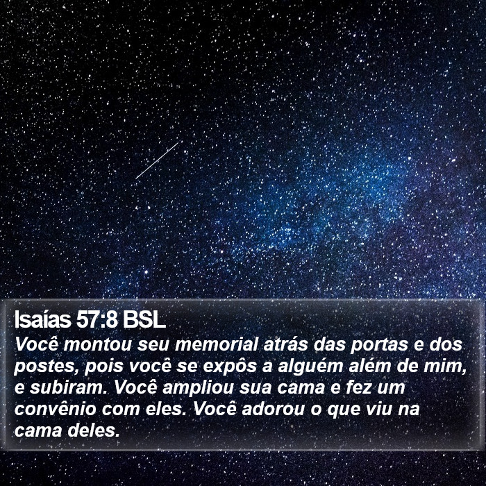 Isaías 57:8 BSL Bible Study