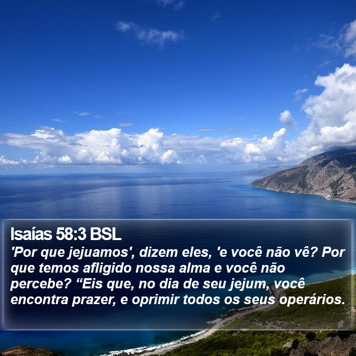 Isaías 58:3 BSL Bible Study