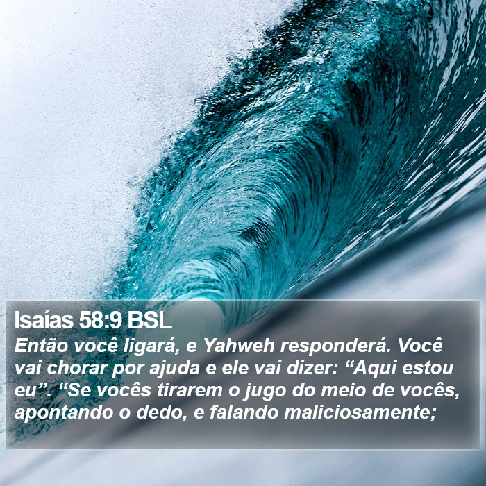 Isaías 58:9 BSL Bible Study