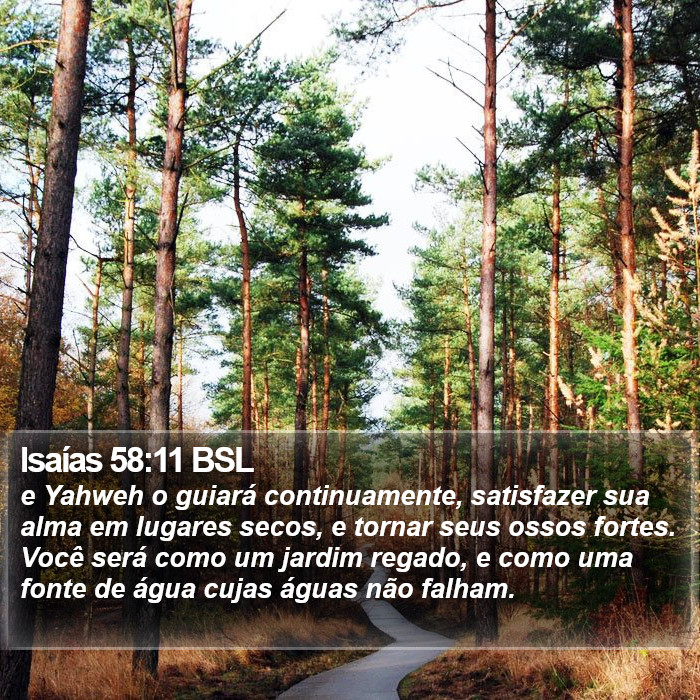 Isaías 58:11 BSL Bible Study