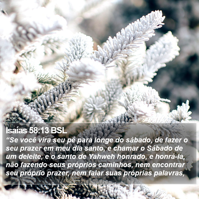 Isaías 58:13 BSL Bible Study