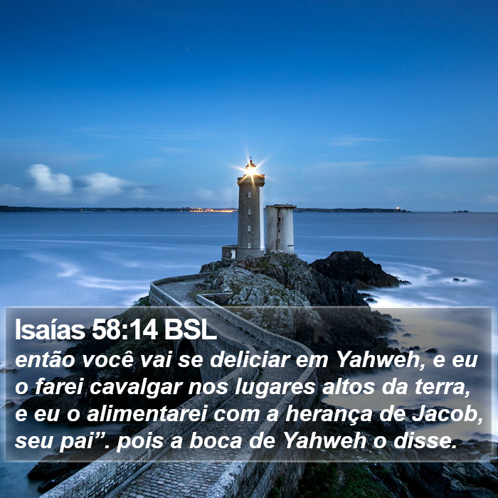 Isaías 58:14 BSL Bible Study