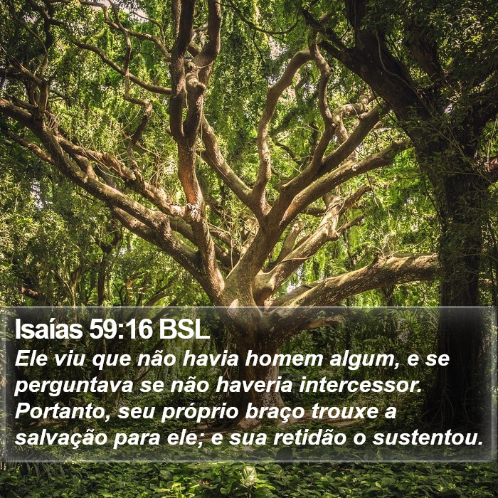 Isaías 59:16 BSL Bible Study