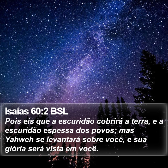 Isaías 60:2 BSL Bible Study