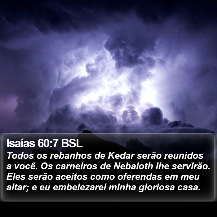 Isaías 60:7 BSL Bible Study