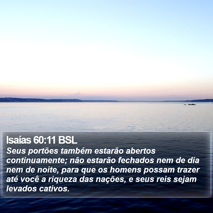 Isaías 60:11 BSL Bible Study