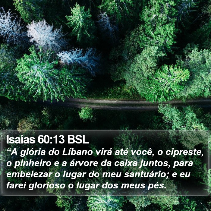 Isaías 60:13 BSL Bible Study