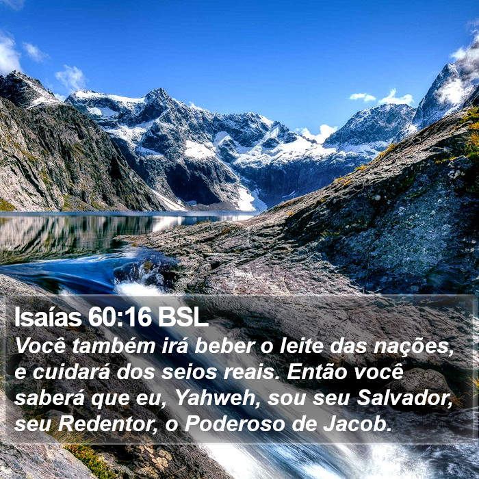 Isaías 60:16 BSL Bible Study