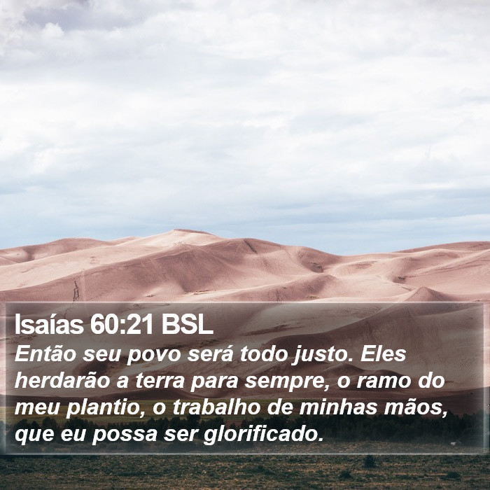 Isaías 60:21 BSL Bible Study