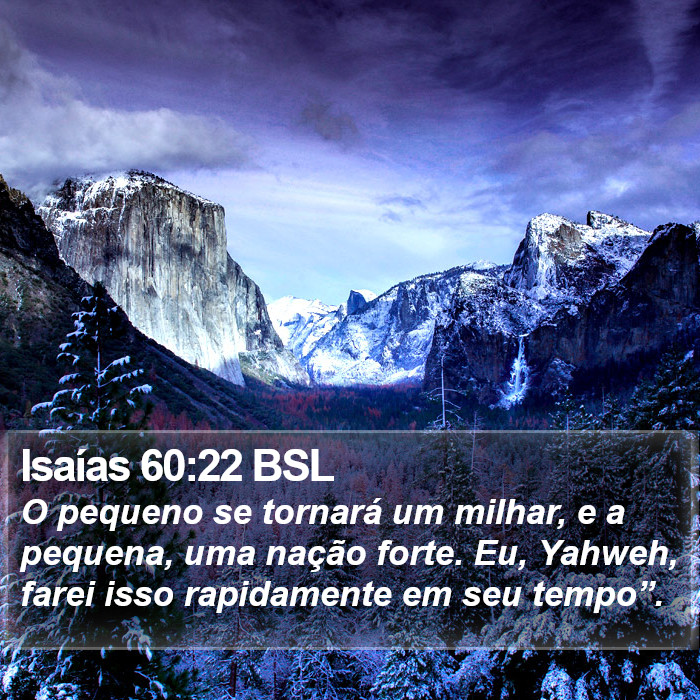 Isaías 60:22 BSL Bible Study