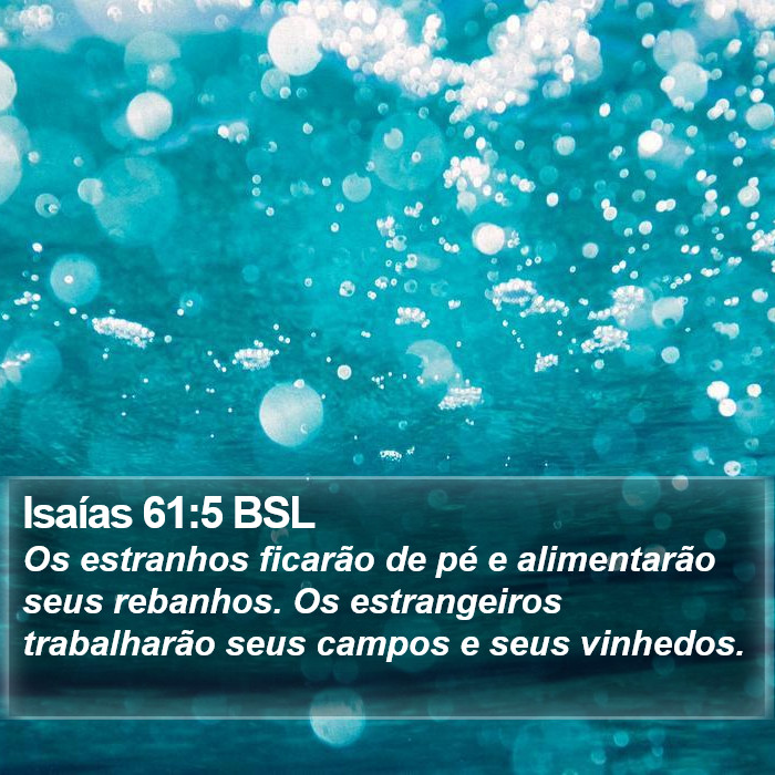 Isaías 61:5 BSL Bible Study