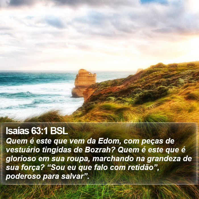 Isaías 63:1 BSL Bible Study