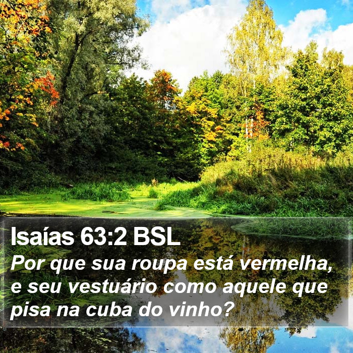 Isaías 63:2 BSL Bible Study