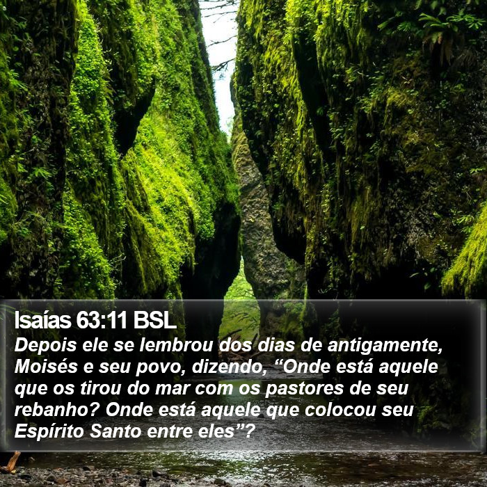 Isaías 63:11 BSL Bible Study