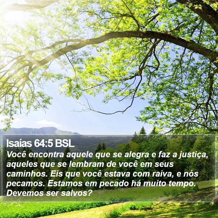 Isaías 64:5 BSL Bible Study