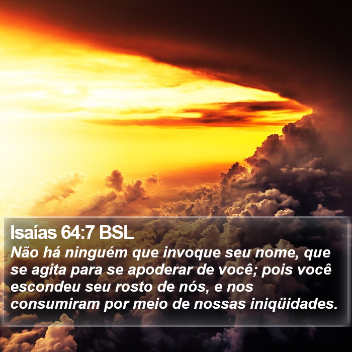 Isaías 64:7 BSL Bible Study