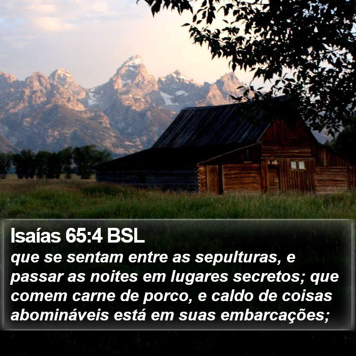 Isaías 65:4 BSL Bible Study