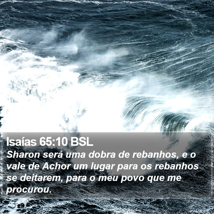 Isaías 65:10 BSL Bible Study