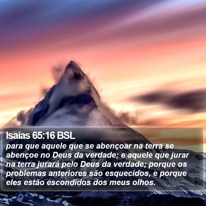 Isaías 65:16 BSL Bible Study