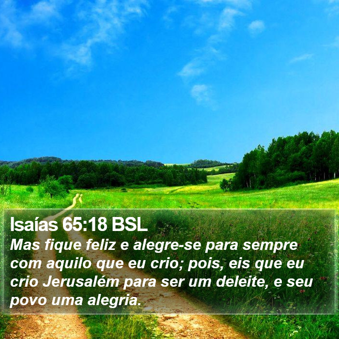 Isaías 65:18 BSL Bible Study