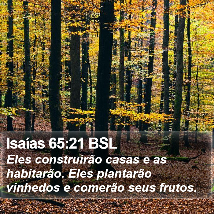 Isaías 65:21 BSL Bible Study