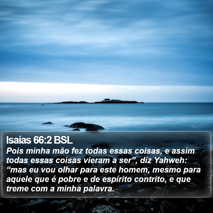 Isaías 66:2 BSL Bible Study