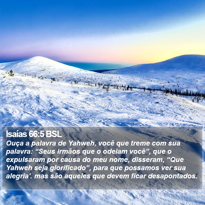 Isaías 66:5 BSL Bible Study