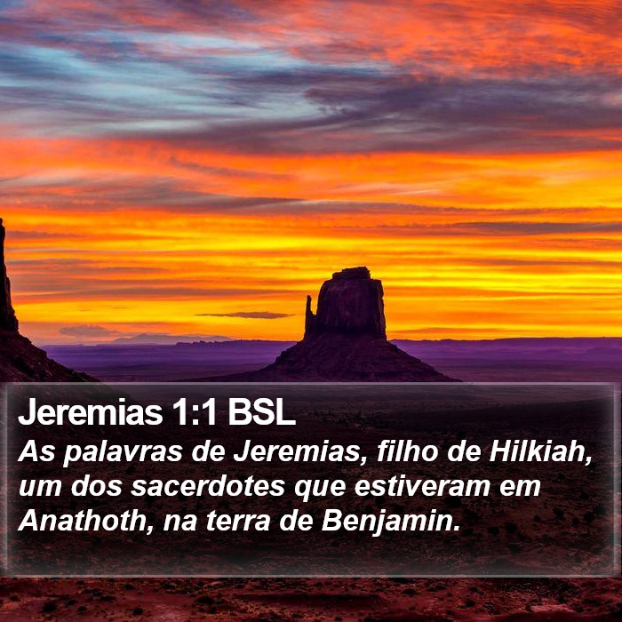 Jeremias 1:1 BSL Bible Study