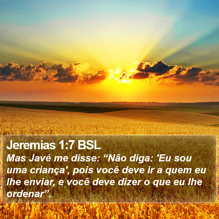 Jeremias 1:7 BSL Bible Study