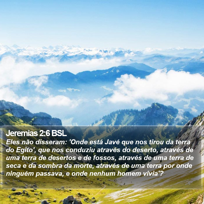 Jeremias 2:6 BSL Bible Study