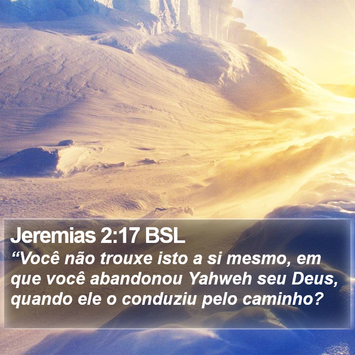 Jeremias 2:17 BSL Bible Study