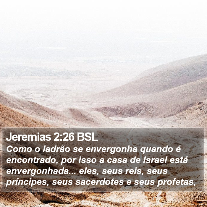 Jeremias 2:26 BSL Bible Study