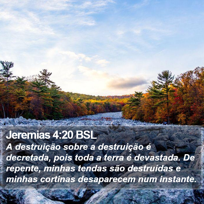 Jeremias 4:20 BSL Bible Study
