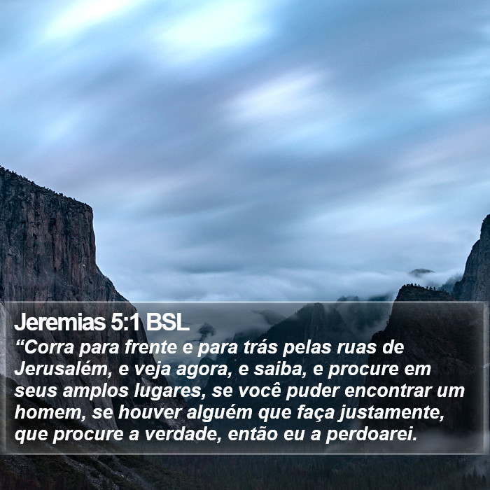 Jeremias 5:1 BSL Bible Study