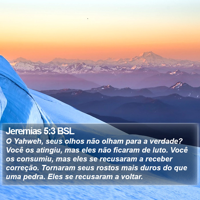 Jeremias 5:3 BSL Bible Study