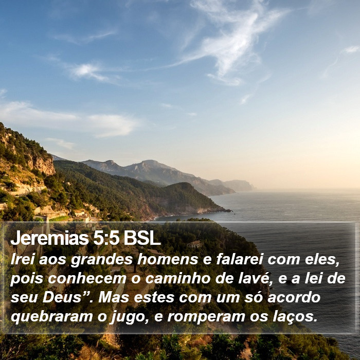 Jeremias 5:5 BSL Bible Study