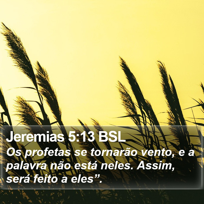 Jeremias 5:13 BSL Bible Study