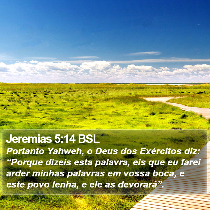 Jeremias 5:14 BSL Bible Study