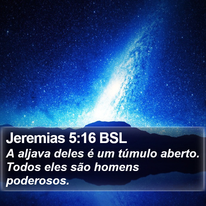 Jeremias 5:16 BSL Bible Study