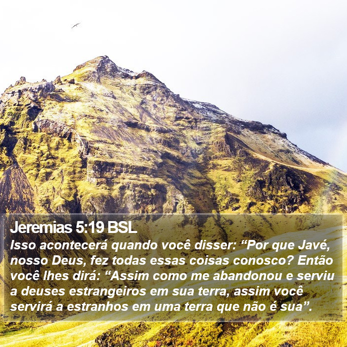 Jeremias 5:19 BSL Bible Study