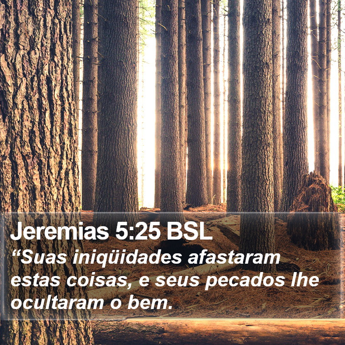 Jeremias 5:25 BSL Bible Study