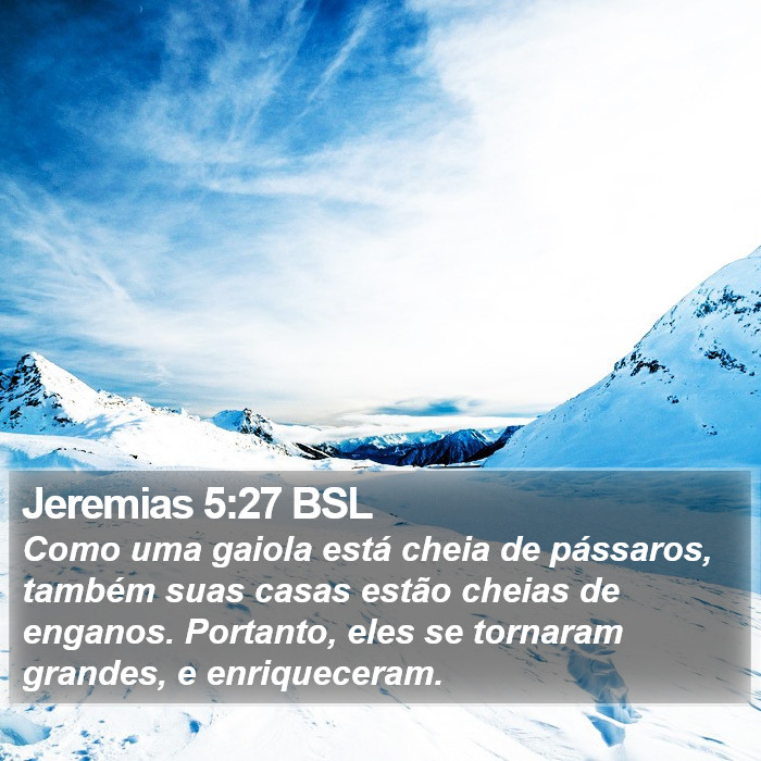 Jeremias 5:27 BSL Bible Study