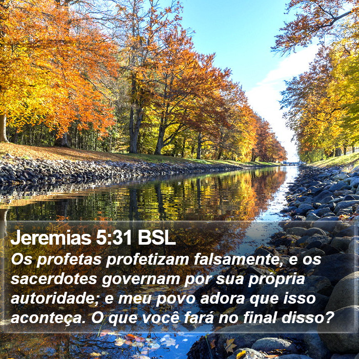 Jeremias 5:31 BSL Bible Study